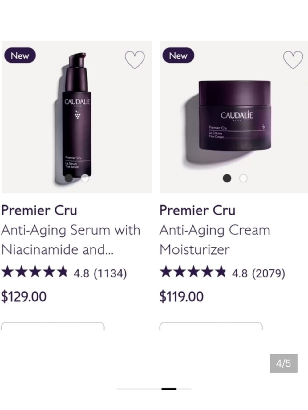 Caudalie Premier Cru Anti-Aging Serum & Cream Duo